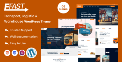 Efast - Transport, Logistic & Warehouse WordPress Theme