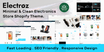 Electroz - Minimal & Clean Electronics Store Shopify 2.0 Theme