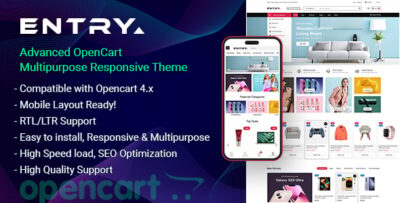 Entry - Advanced OpenCart Multipurpose Responsive Theme