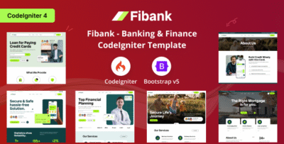 Fibank - Banking & Finance CodeIgniter Template