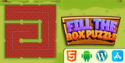 Fill The Box  Puzzle Game - HTML5 Construct3 Game