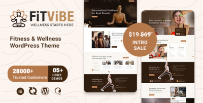 Fitvibe - Fitness & Wellness WordPress Theme