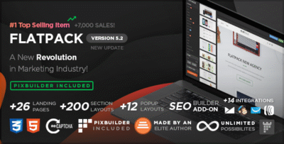 FLATPACK - Landing Pages Pack With Page Builder
