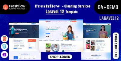 Freshflow - Cleaning Services Laravel 12 Template