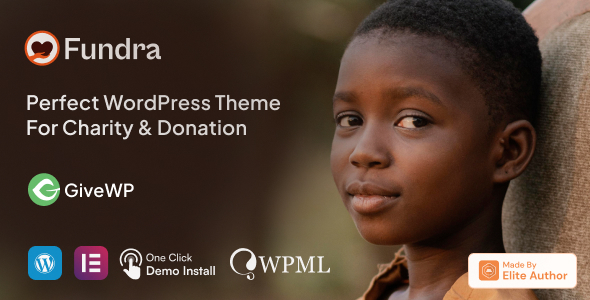 Fundra - Fundraising & Donation WordPress Theme Fundra - Fundraising & Donation WordPress Theme
