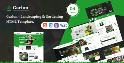 Garlon - Gardening and Landscaping HTML Template