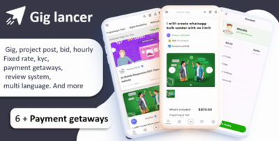 GigLaner – Freelance Marketplace Platform with Gigs, Job Posting & Developer Hiring