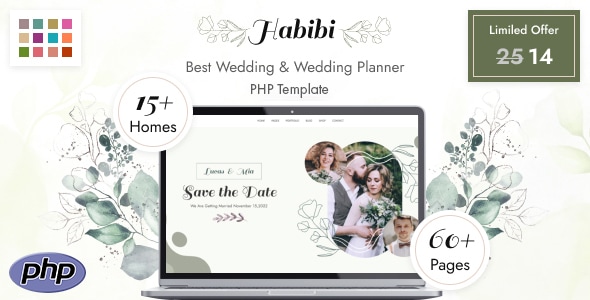 Habibi - Wedding & Wedding Planner PHP Template Habibi - Wedding & Wedding Planner PHP Template