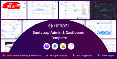 Herozi - Bootstrap Admin & Dashboard UI Kit Template