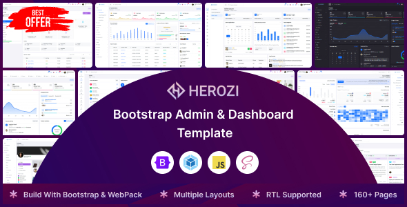 Herozi - Bootstrap Admin & Dashboard UI Kit Template Herozi - Bootstrap Admin & Dashboard UI Kit Template