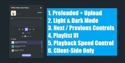 HTML5 Web Audio Player