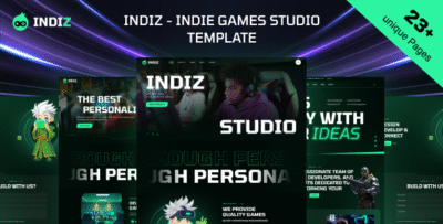 Indiz - Games Studio HTML Template