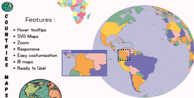 Interactive countries maps