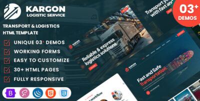 Kargon - Transport and Logistics HTML Template