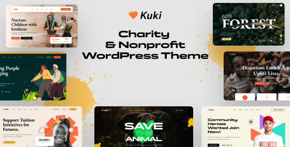 Kuki - Charity & Nonprofit WordPress Theme Kuki - Charity & Nonprofit WordPress Theme
