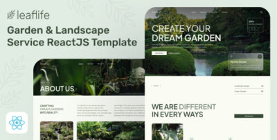 LeafLife - Garden & Landscape Service React Template