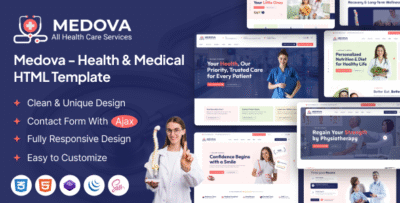 Medova - Health & Medical HTML Template