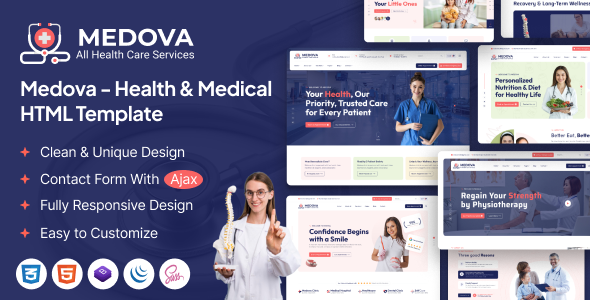 Medova - Health & Medical HTML Template Medova - Health & Medical HTML Template