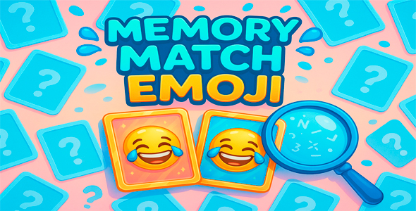 Memory Match Emoji - HTML5 Game (Phaser 3) - 1000 Levels Memory Match Emoji - HTML5 Game (Phaser 3) - 1000 Levels