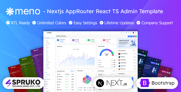 Meno - NextJS App Router Typescript React Bootstrap Admin Dashboard Template Meno - NextJS App Router Typescript React Bootstrap Admin Dashboard Template