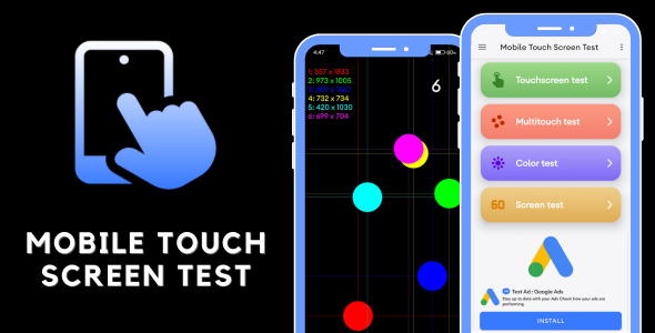 Mobile Touch Screen Test with AdMob Ads Android Mobile Touch Screen Test with AdMob Ads Android