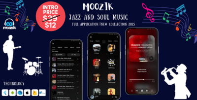 Moozik – Flutter Local Music Player App | Flutter Last Version | Full Application