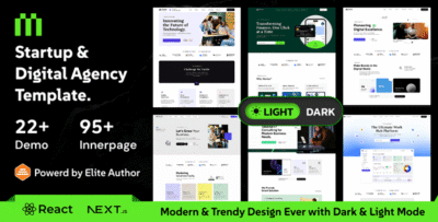Mortar - Startup & Digital Agency React Next JS Template
