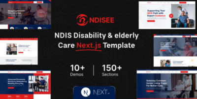 NDISEE - NDIS Disability, Kids & Child Care React Next js Template