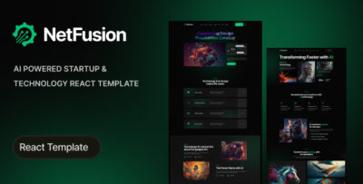 NetFusion - AI-Powered Startup & Technology React Template