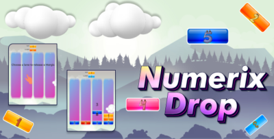 Numerix Drop - HTML5 Puzzle Game (Construct 3 + AdMob)