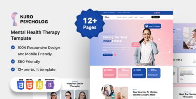 Nuro - Mental Health & Therapy HTML Bootstrap Template