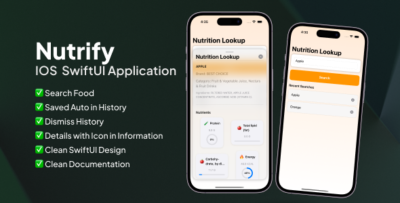 Nutrify IOS SwiftUI  On Demand Application