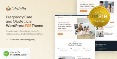Obstella - Pregnancy Care & Obstetrician FSE WordPress Theme