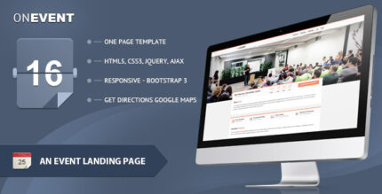 OnEvent - Special Event Landing Page