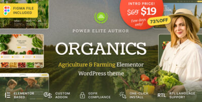 Organics - Agriculture & Food Farm WordPress Theme
