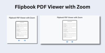 PDF Flipbook Viewer with Zoom