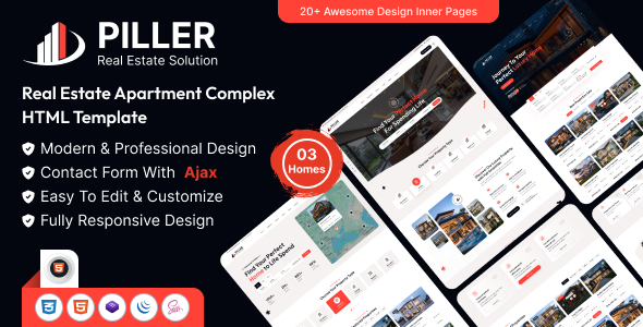 Piller - Real Estate HTML Template Piller - Real Estate HTML Template