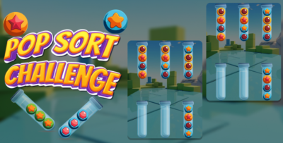 Pop Sort Challenge - HTML5 Puzzle Game