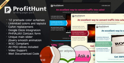ProftHunt Landing Page
