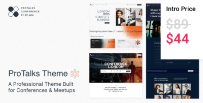 ProTalks - Business Conference WordPress Theme