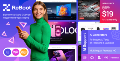 Reboot - Electronics Store & Device Repair WordPress Theme