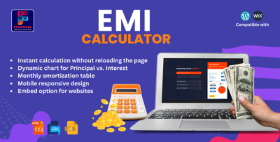 Responsive Advanced Loan EMI Calculator – Interest & Payment Estimator