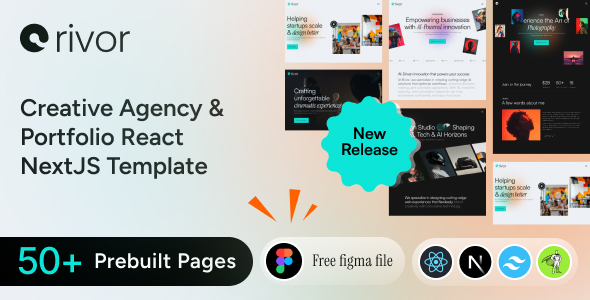 Rivor | Creative Agency & Portfolio Nextjs Template Rivor | Creative Agency & Portfolio Nextjs Template