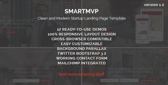 SmartMvp - Startup Landing Page Template SmartMvp - Startup Landing Page Template