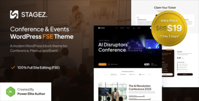 Stagez - Conference and Event FSE WordPress Theme