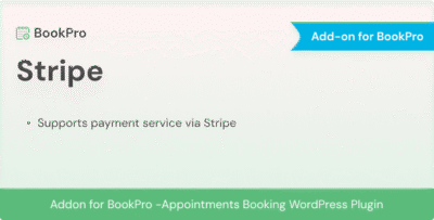 Stripe Payment Add-on for BookPro Plugin