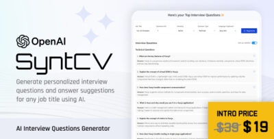 SyntCV: AI Interview Questions Generator