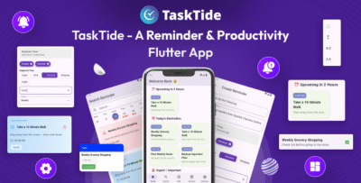 TaskTide - A reminder and productivity Flutter app