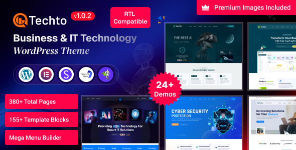 Techto - Business & IT Technology WordPress Theme Techto - Business & IT Technology WordPress Theme