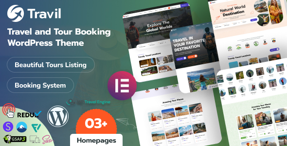 Travil - Travel & Tour Booking WordPress Theme Travil - Travel & Tour Booking WordPress Theme